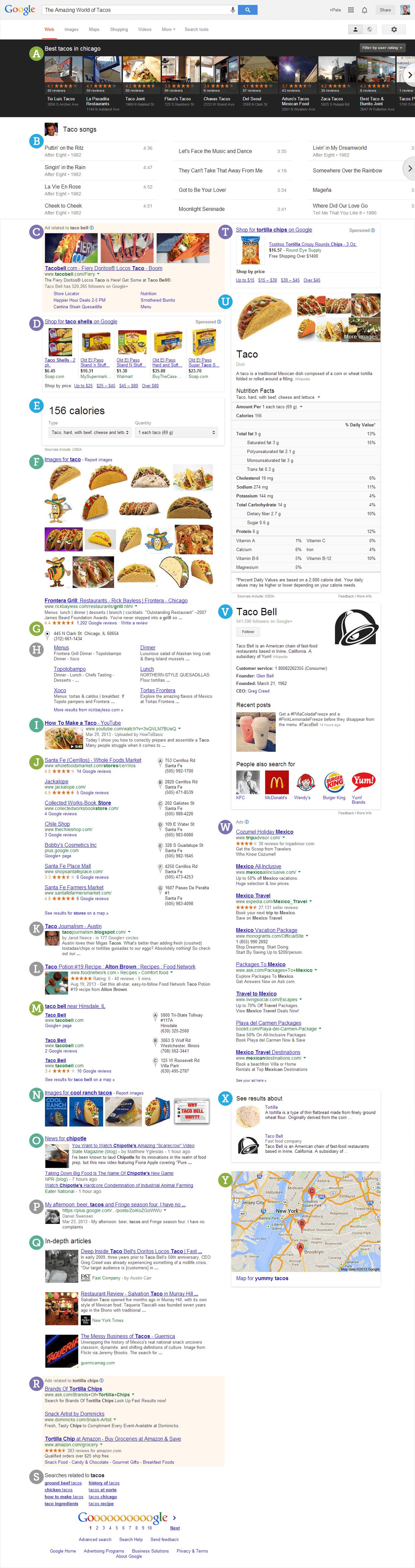 Google Search Engine results page